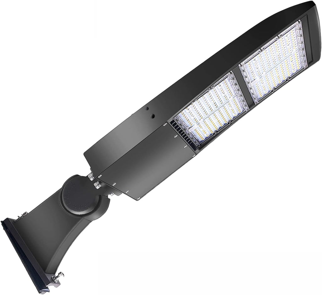 OSTEK LED Parking Lot Lights 300W LED Shoebox Street Pole Lighting with 20KV Surge Protector, Waterproof 42000LM Outdoor Commercial Area Road Lighting 5000K 100-277V UL