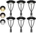ADUB 6 Pack 60W LED Post Top Lights with Photocell, 8700LM, 60W 48W 36W Adjustable Street Lamp 3 CCT 3000K 4000K 5000K, IP65 Commercial Outdoor Pole Fixture for Parking Lot, AC 120V-277V ETL Listed