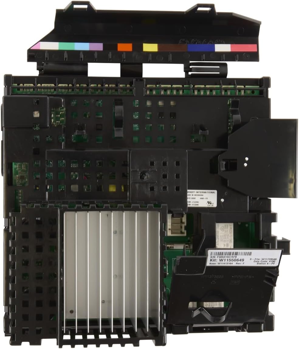 Whirlpool W11550649 OEM Washer Electronic Control Board, Black