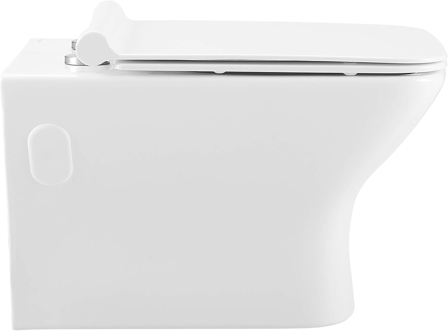 Swiss Madison Well Made Forever SM-WT455 Carré Wall Hung Toilet, Glossy White