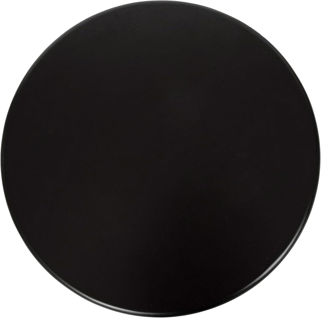 Kate and Laurel Erys Modern Wooden Round Side Table; 16 x 16 x 20; Black; Transitional Wood End Table for Use as Bedroom Nightstand or Living Room Accent Table