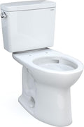 TOTO® Drake® Two-Piece Elongated 1.6 GPF Universal Height TORNADO FLUSH® Toilet with CEFIONTECT and 10 Inch Rough-In, Cotton White - CST776CSFG.10#01
