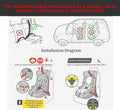 Wheelchairs,Multi-Functional Safety Handcarts with Disabilities Injuries, Folding Aluminum Alloy High-Back Cerebral Palsy Child Wheelchairs