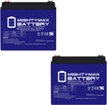 Mighty Max Battery 12V 35AH Gel Battery for Medical Mobility Scooter Wheelchair - 2 Pack