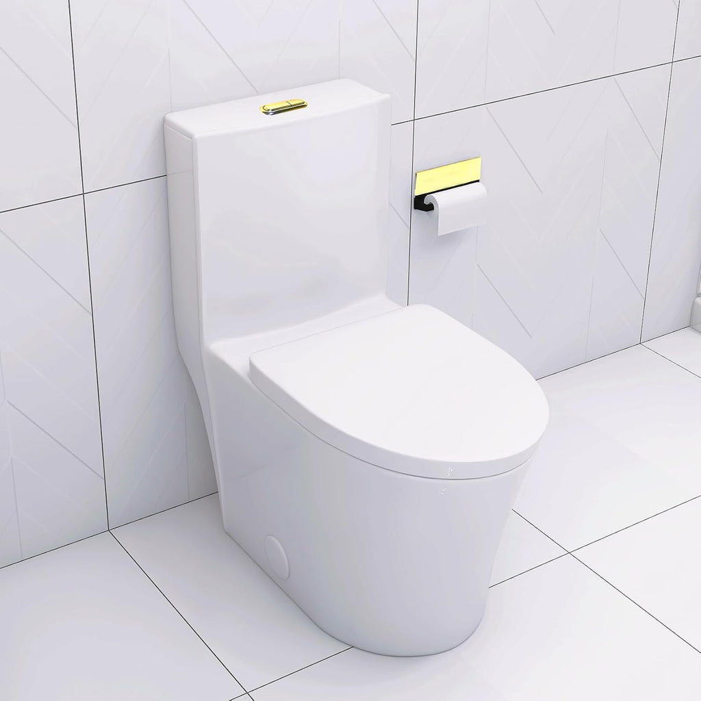 Elongated One Toilet White