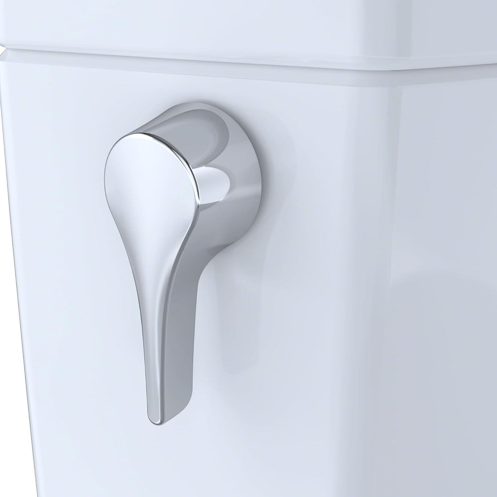 TOTO Drake II 1G Two-Piece Elongated 1.0 GPF Universal Height Toilet with CEFIONTECT, Cotton White - CST454CUFG#01