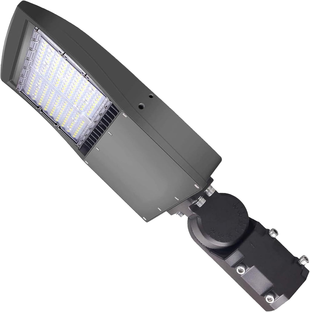 100W LED Parking Lot Light, 14000LM(140lm/w) LED Shoebox Area Light (350W HID/HPS Equivalent), 5000K Dimmable Outdoor Commercial Street Lighting - Slip Fitter Mount, IP65 AC100-277V
