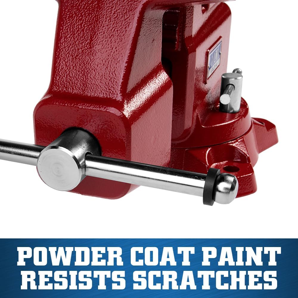 Wilton Utility HD Bench Vise, 8' Jaw Width, 8-1/2' Jaw Opening, 4-1/2' Throat (Model 648UHD)