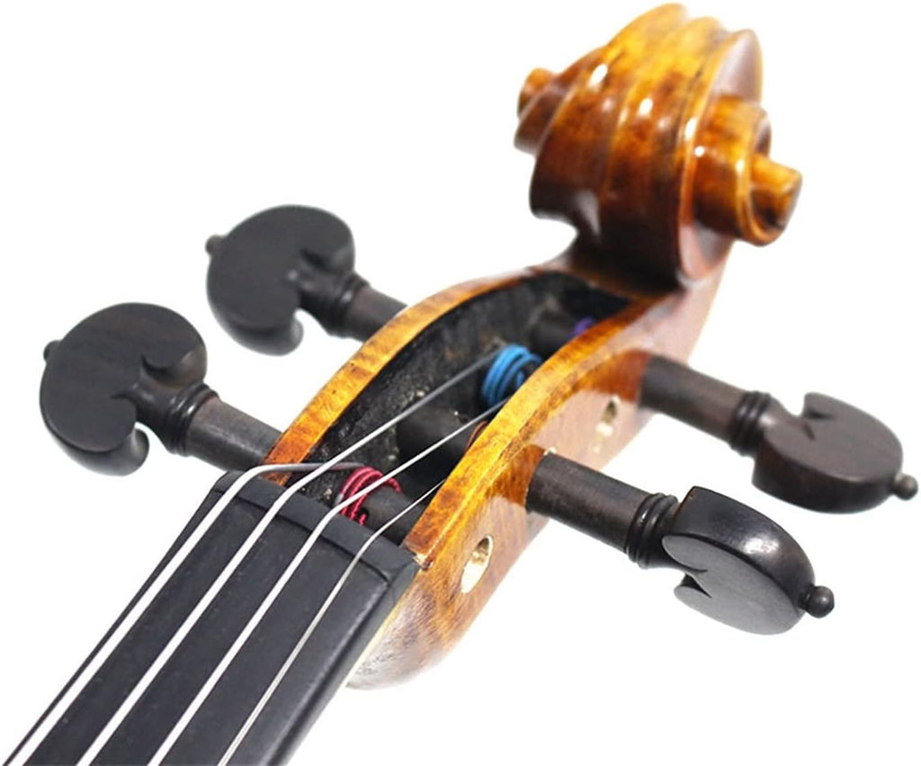 TSTS Beginner Adult Professional Handmade Pattern Solid Wood Violin Musical Instrument Adults Violins (Color : 4/4)