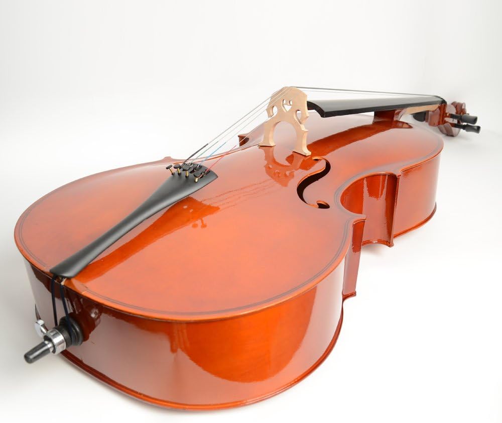 Full Size Cello Kit, Acoustic Cello Instrument for Adults,Beginners,Students,Complete Cello 4/4 Set with Portable Bag, Bow, Rosin (Retro)