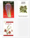 StoreSMART Seed Packet Binder Page - 4 Pockets per Page. 100-Pack. VP201-SEED-100