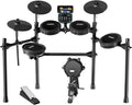 MOSEN MED-X5 Electric Drum Set Mesh Drum Pads, Phone Holder, Sticks, Adjustable cymbals, Kick drum, Headphones, USB MIDI, 260+ Sounds and 30 Drum Kits for Beginner