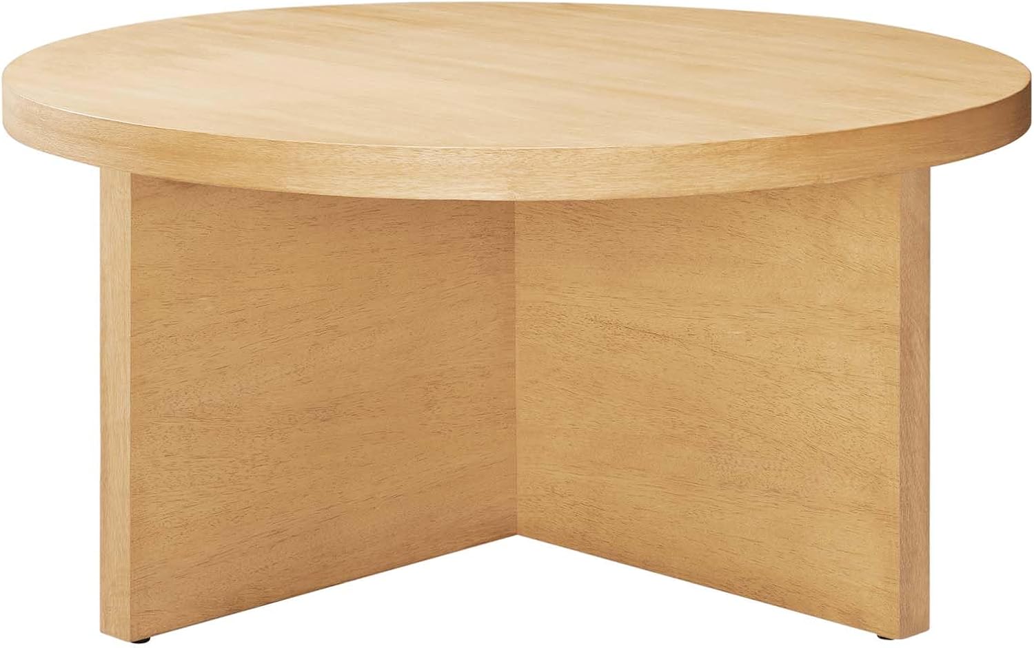 Modway EEI-6580-NAT Silas Round Wood Coffee Table, Natural