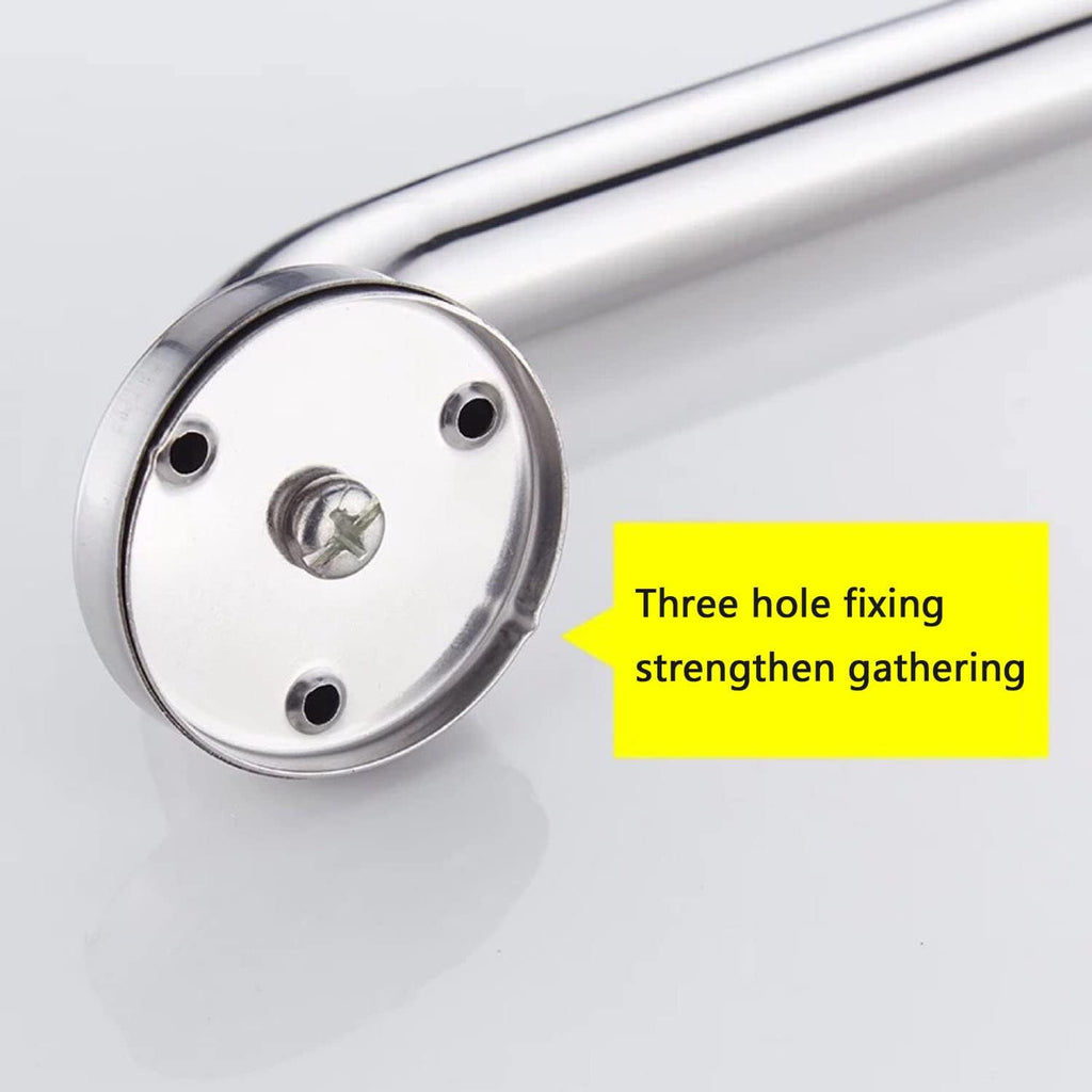 Stainless Steel Bathroom Grab Bar Wall Mount Bathtub Handrail Shower Safety Handle Toilet Support Rails Bar Elderly Aid Support Rails Towel Bar,30Cm