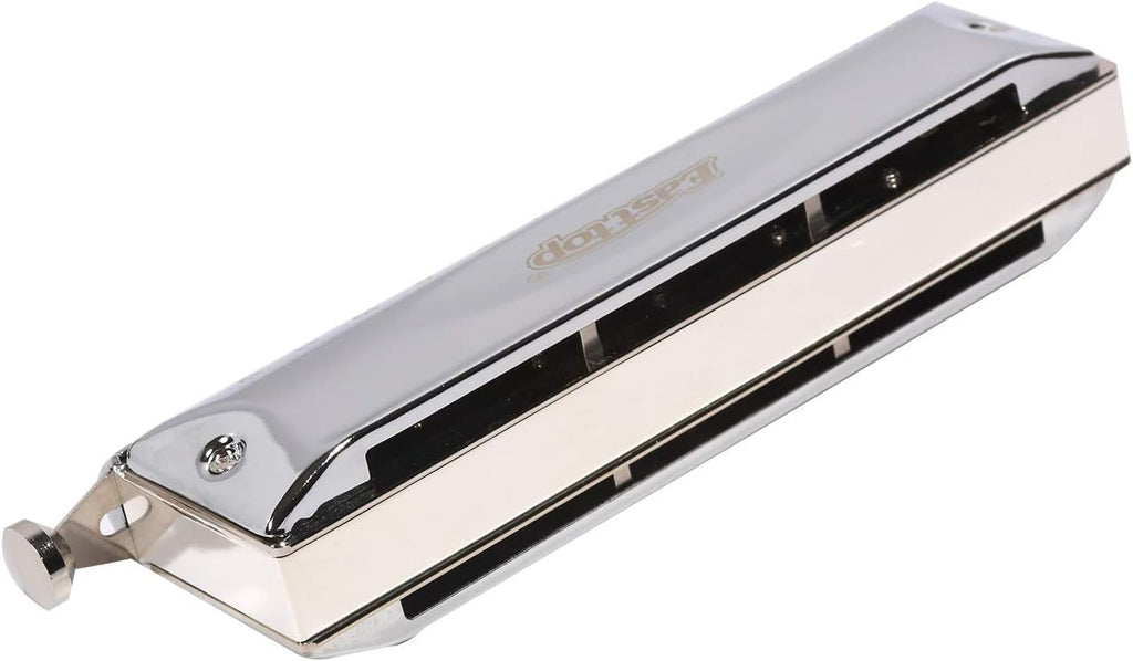 East top 16 Holes 64 Tones Chromatic Harmonica Key of C with Brass Comb, Chromatic Mouth Organ Harmonica For Adults, Professionals and Students(BRASS COMB)
