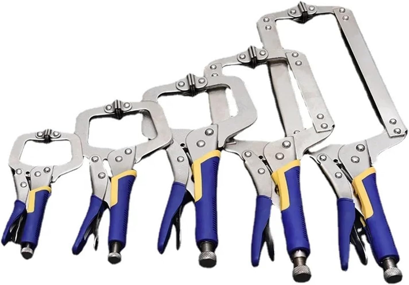C clamp, 6''/9''/11''/14'/18' Adjustable C-Clamp Welding Pliers Locking Vice Grip Quick Weld Holders(11 Inch)