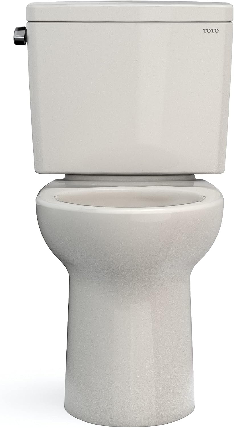 TOTO Drake Two-Piece Elongated 1.6 GPF TORNADO FLUSH Toilet with CEFIONTECT, Sedona Beige - CST776CSG#12