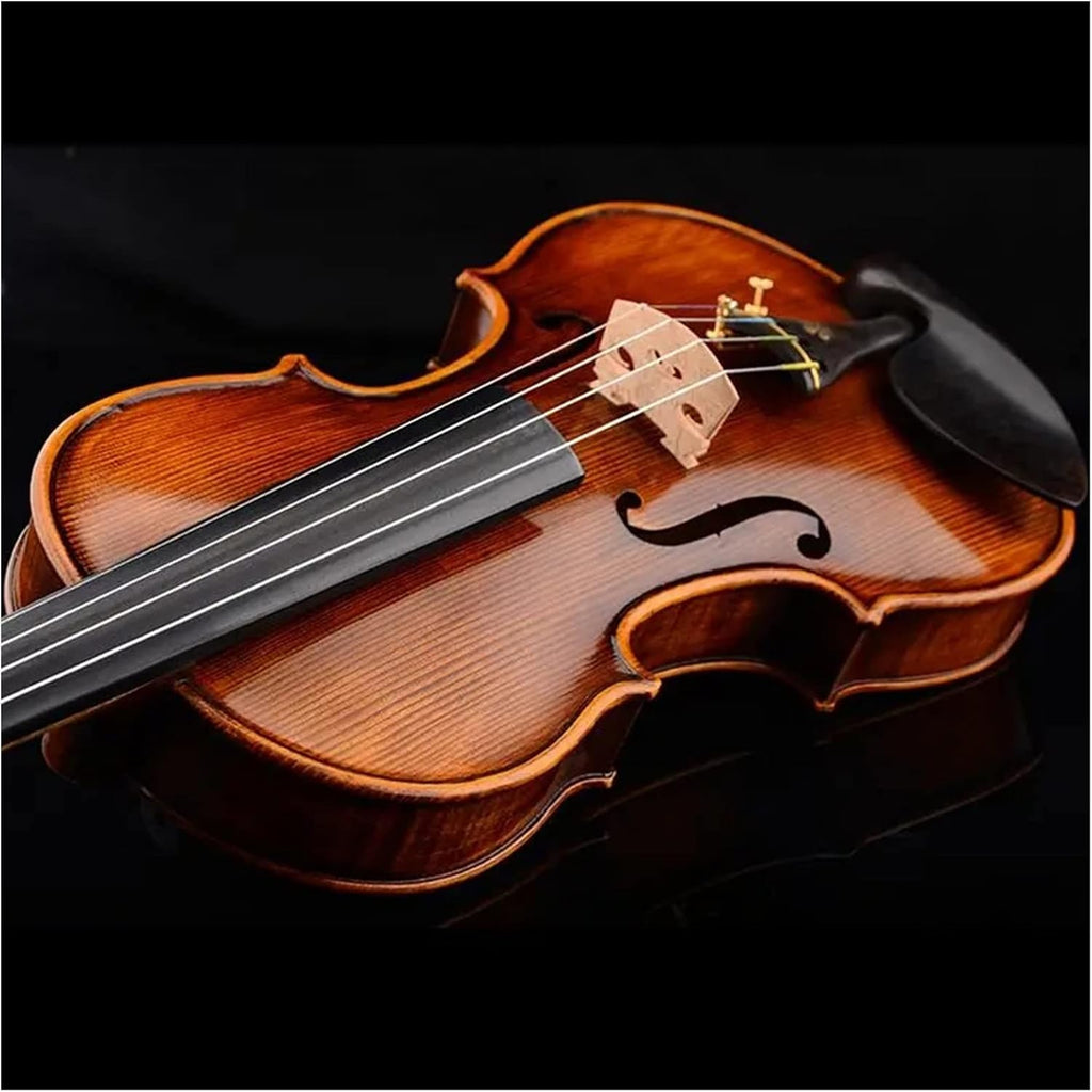 TSTS European Spruce Wood Violin Professional Handmade Solid Wood Violin Children Beginners Play Violin Musical Instrument Adults Violins (Color : 1/4)