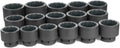 Grey Pneumatic GRE9116 1' Drive 12 Point Fractional Impact Socket Set, 16 Piece (16 Piece 1' Drive 12 Point Fractional Impact Socket Set)