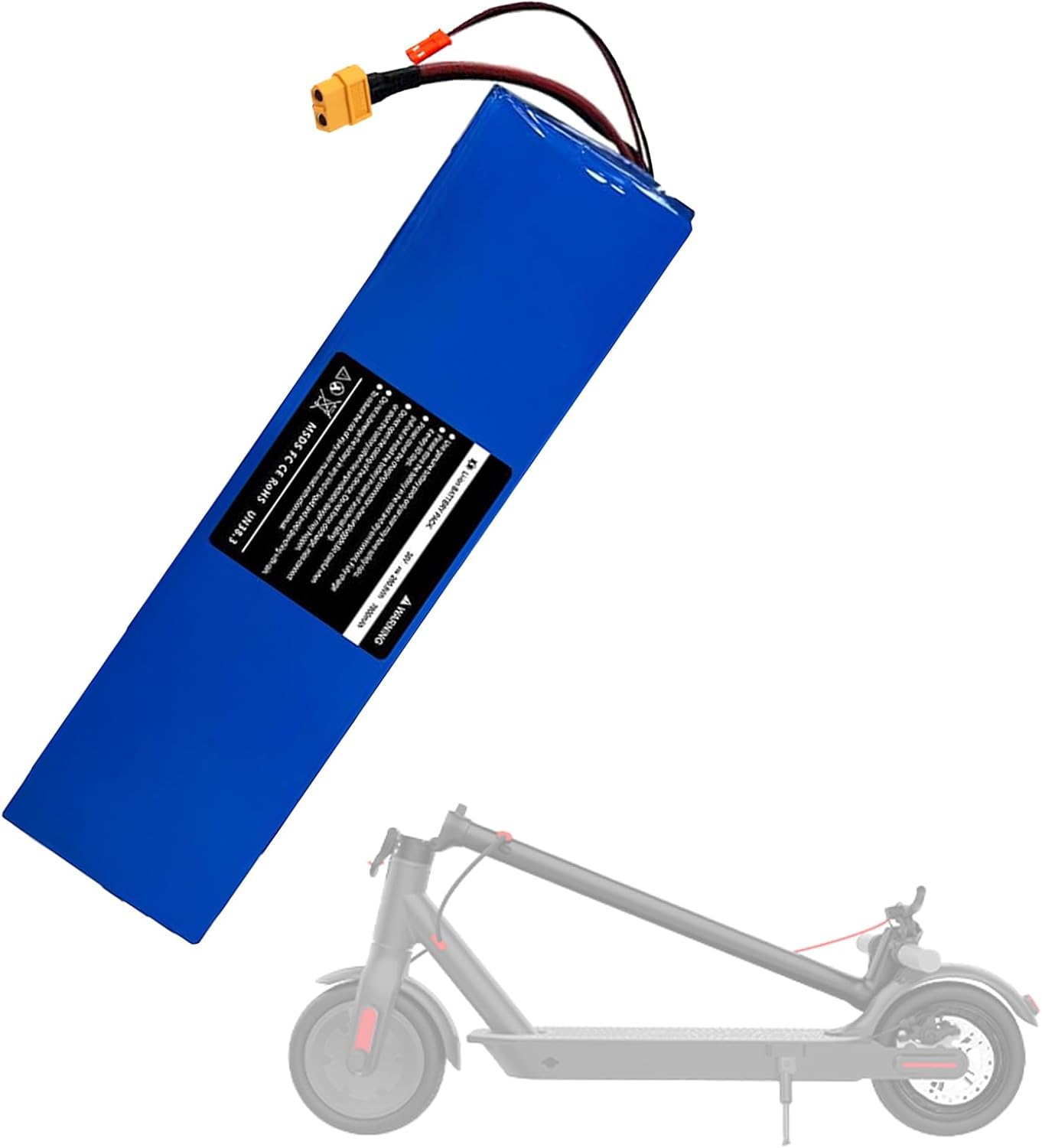 36V E Scooter Replacement Lithium Battery 280.8Wh, 7.8Ah Battery for Hover-1 Journey Folding Scooter Adult, Fit for 400W-750W Motor