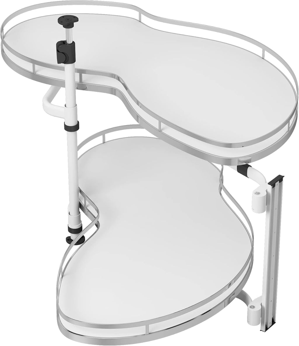 VADANIA Right Swing Pull Out Organizer for 36' Blind Corner Kitchen Cabinet, 2 Tiers Swing Tray, Soft Close, Right Handed Open