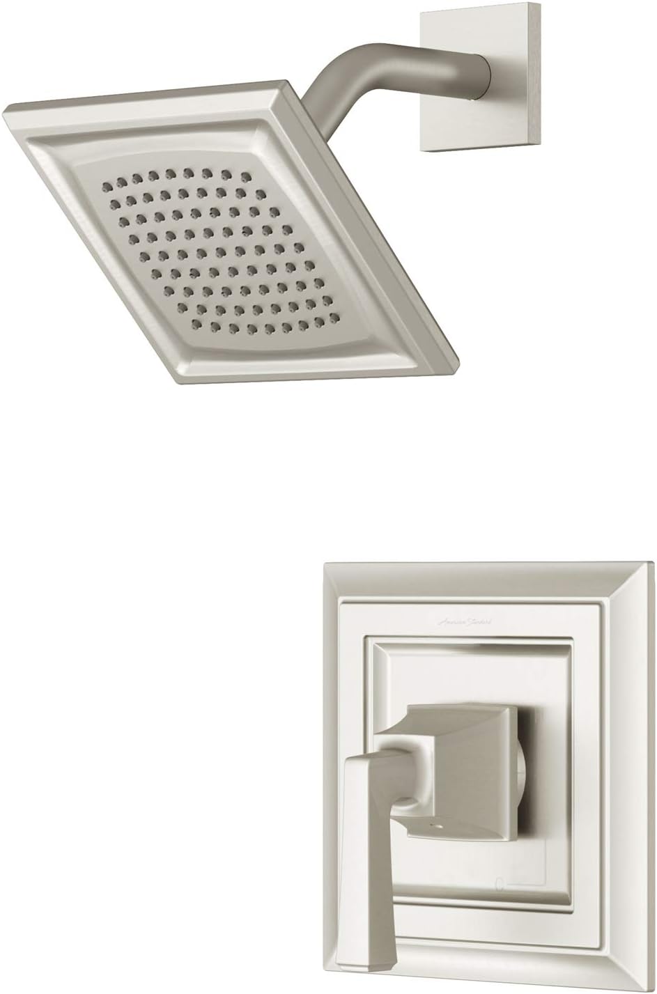 American Standard TU455507.295 Town Square S Shower Only Trim Kit with Cartridge-1.8 GPM, Brushed Nickel