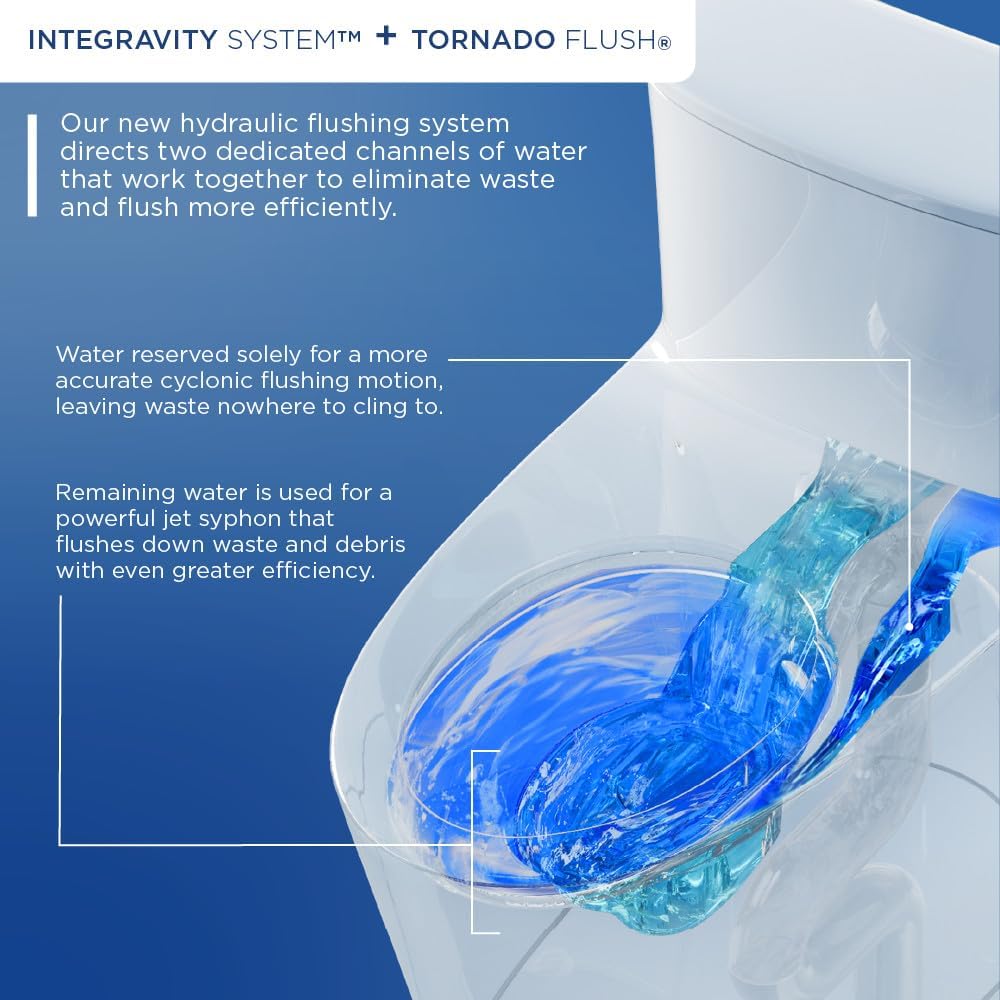 TOTO® Glaston™ Two-Piece Elongated 1.28 GPF Universal Height Toilet with CEFIONTECT®, Cotton White - CST472CEFG#01