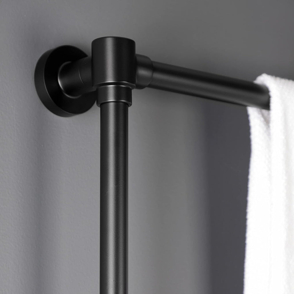 Kingston Brass DTM323030 Gallant 30 x 32-Inch Wall Mount -Towel Rack, Matte Black