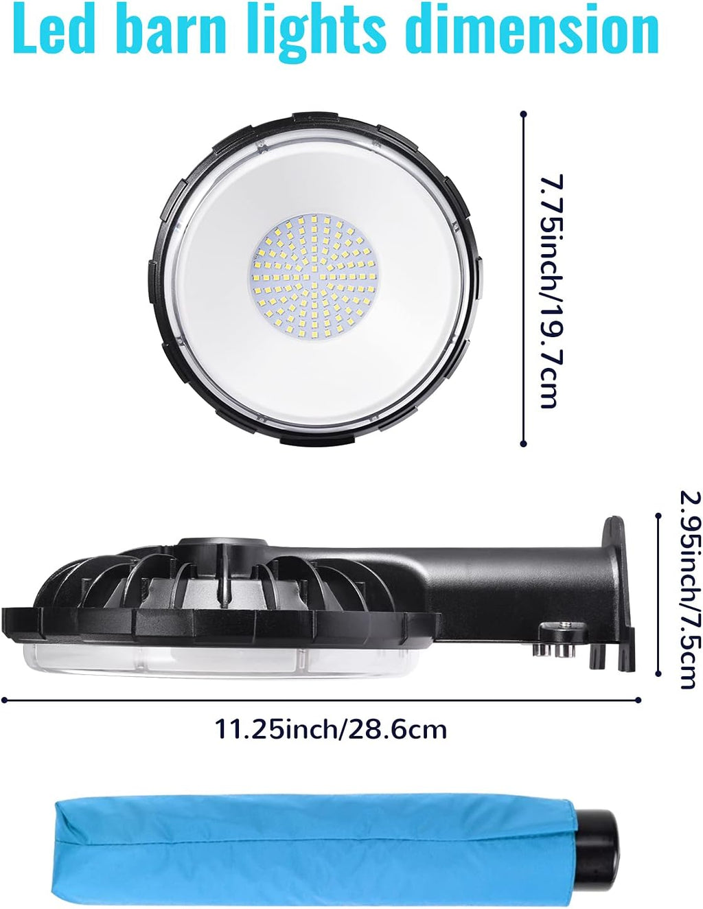 10 Pack 100W LED Barn Lights,Dusk to Dawn Outdoor Yard Lights with Photocell,10000lm 5000K Daylight IP65 Waterproof Outdoor Security/Street/Area Light - 700W MH/HPS Replacement