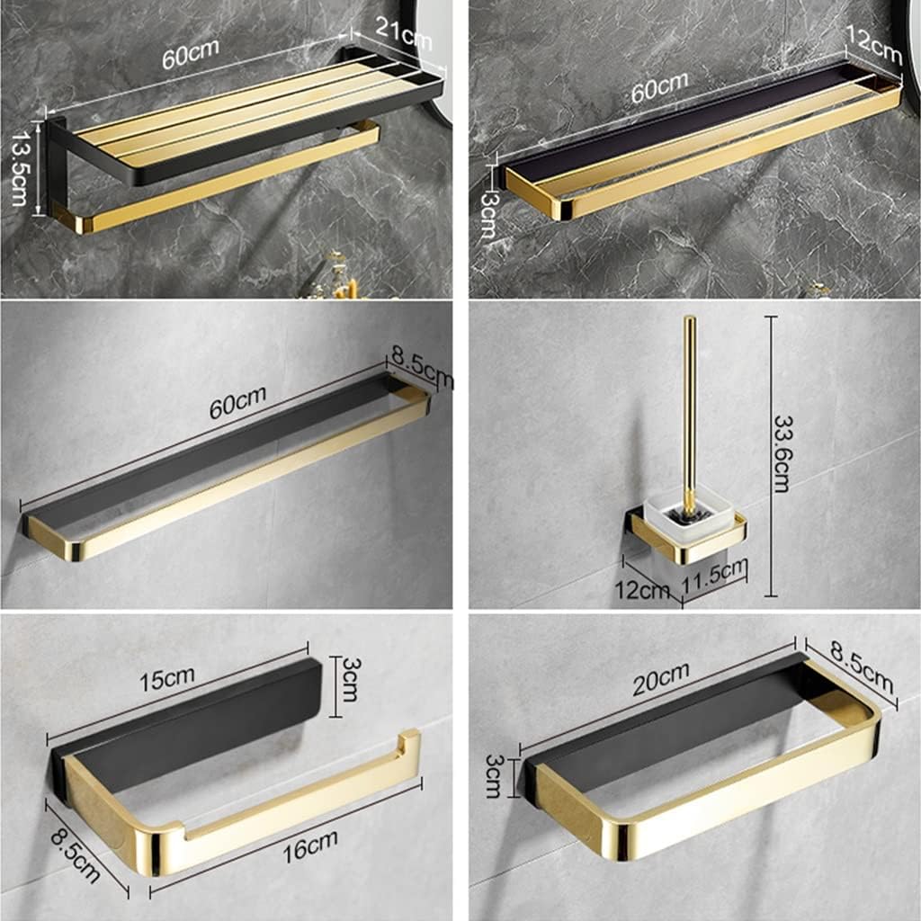 Towel Bars All Copper Black Gold Towel Bar Rail Rack, Bathroom Hardware Accessories Wall Mount Hardware(Bath Towel Rack)