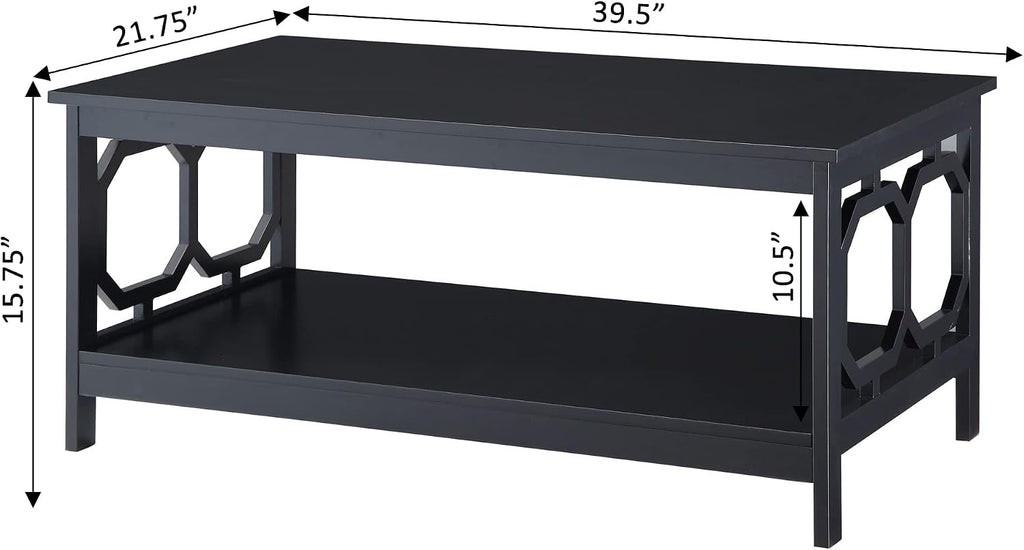 Convenience Concepts Omega Coffee Table, Black