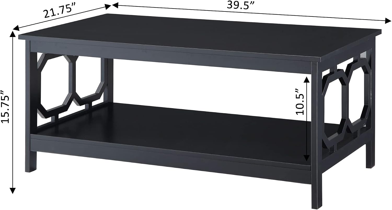 Convenience Concepts Omega Coffee Table, Black