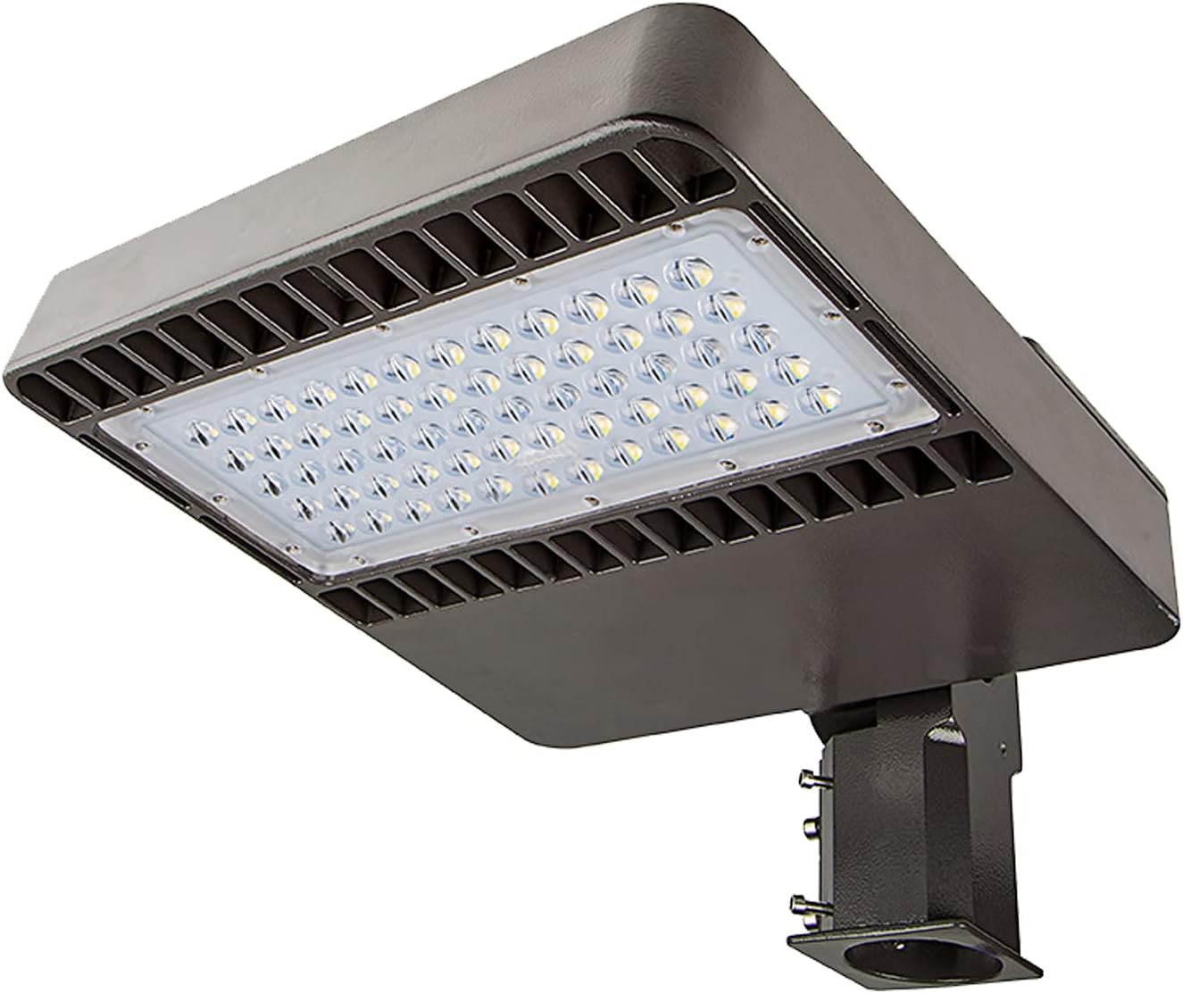 LED Parking Lot Lighting 150w Shoebox Light 19500lm AC100-277V Street Area Light for Pathway Garden and Outdoor Places IP65 Waterproof (150W)