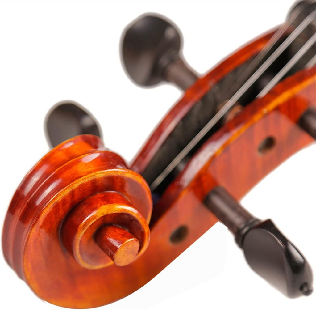 TSTS Professional Violin 20 Years Old Naturally Dried Stripes Maple Violin Body Handmade 4/4 Violin Musical Instrument Adults Violins (Color : 3/4)