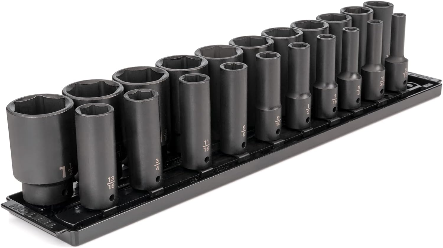 TEKTON 1/2 Inch Drive Impact Socket Set, 21-Piece | SID92103