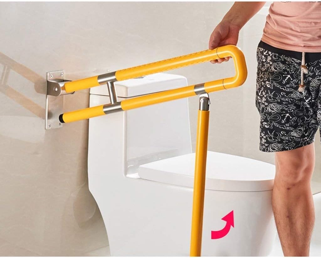 Grab Bars Handle Safety Support Hand Rails Bathroom Handrail Suction Cup Stainless Steel Grab Bar Safety Ar Wall-Mounted White/Yellow Safety Armrest Ar Wall-M