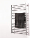 Simplicity Bath Towel Shelf Heated Towel Warmer Rack Chrome Drying Rack 8 Bars Bathroom Wall Mounted Towel Shelf Holder 150 w,