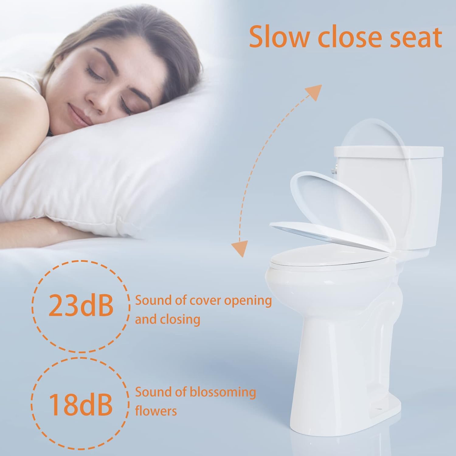 Simple Project 21' Elongated Tall Toilet | Two-piece High Toilets With Standard 12-in Rough-in | Single Flush High Toilets For Seniors, Disabled & Tall Person