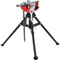 VEVOR Tripod Pipe Chain Vise, 1/8'-5' Pipe Capacity, 36.4' Length Chain Vise Stand with Portable Folding Steel Legs, for Grabbing, Supporting and Bending Pipes in Factory, Workshop and Home