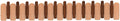 Wall Mounted Piano Key Hanger | Flip Style Hook | Entrance wall Art Hook, Made of Oak Wood (3 Times Painted, 4 Times Polished) (Arc Walnut-Beech, 12Hooks)