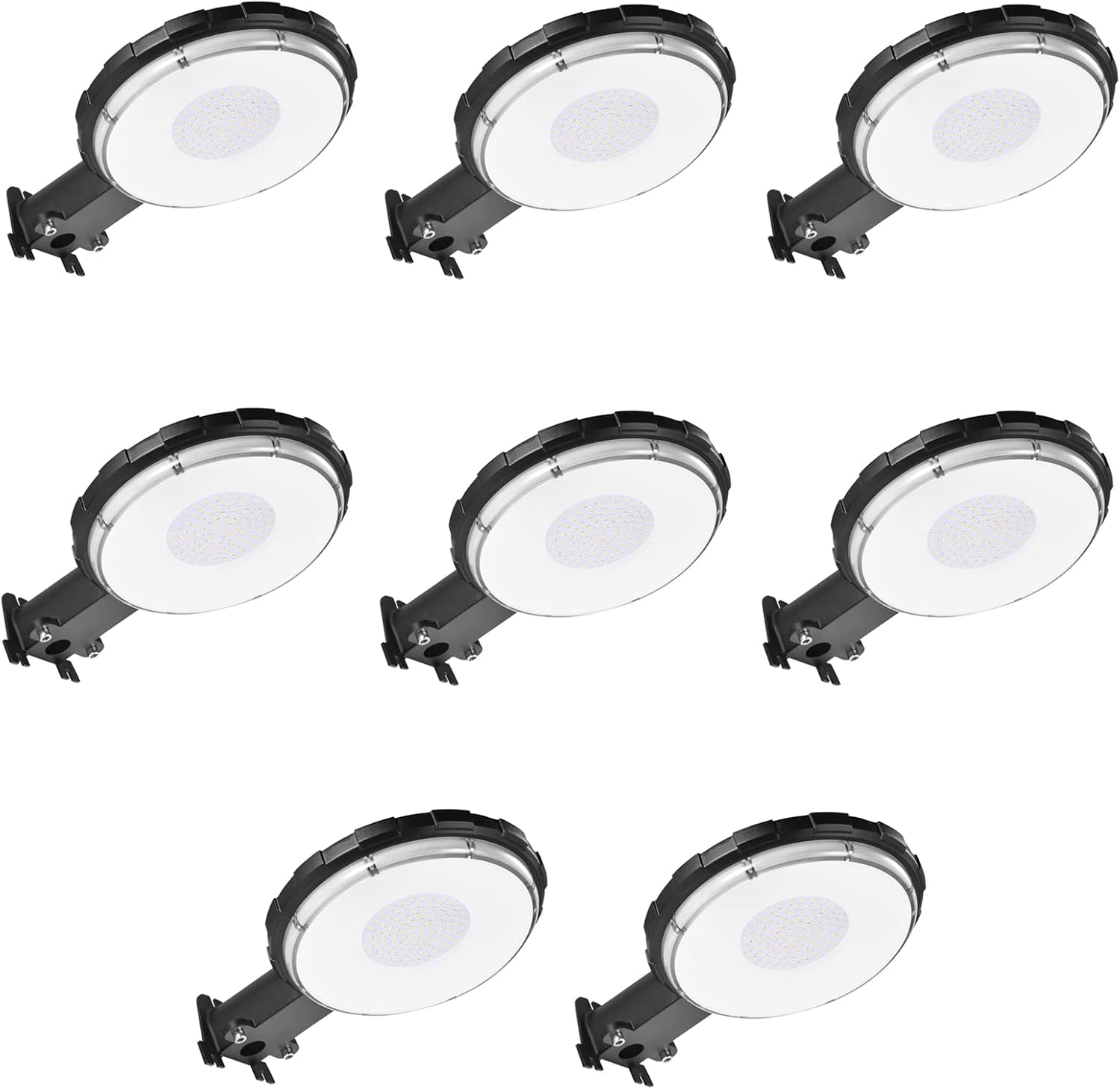 8 Pack 100W LED Barn Lights,Dusk to Dawn Outdoor Yard Lights with Photocell,10000lm 5000K Daylight IP65 Waterproof Outdoor Security/Street/Area Light - 700W MH/HPS Replacement
