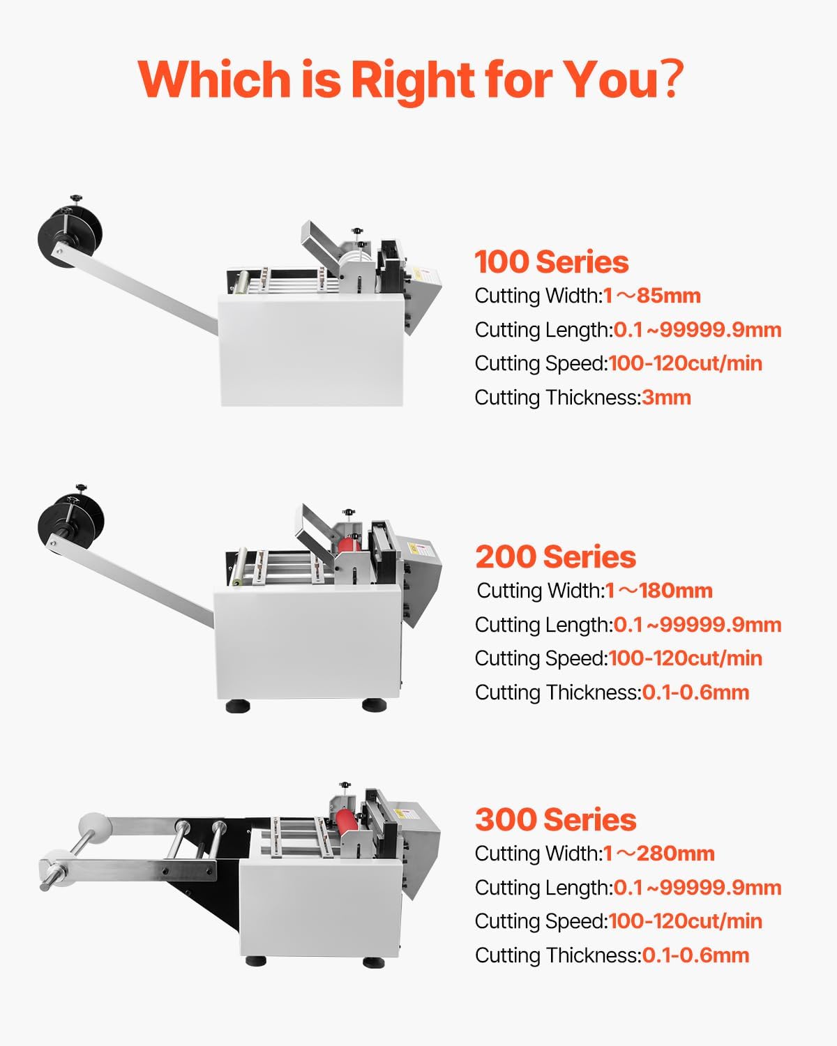 VEVOR Auto Heat-Shrink Tube Cutter, Cable Pipe Cutting Machine with 1mm-85mm Cutting Width, 0.1mm-99999.9mm Length, Automatic Tube Cutter for Heat Shrink Tube, Fiberglass Tube, Cable, Yellow Wax Tubes