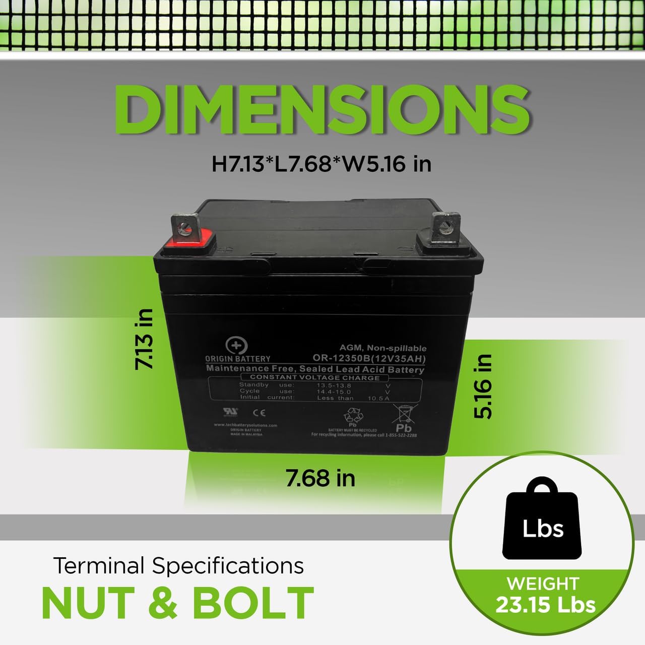 Jazzy 1113 ATS Battery Replacement Kit