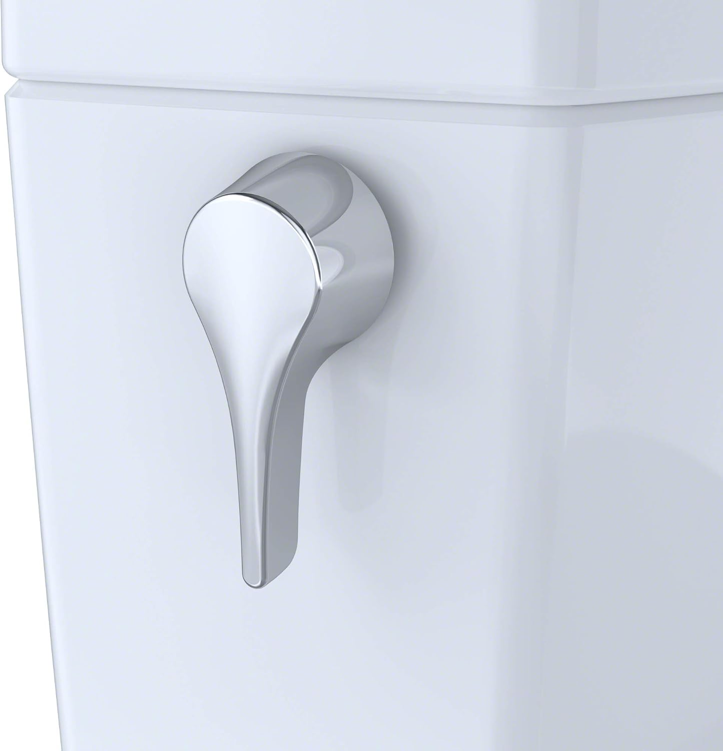 TOTO Drake Transitional Two-Piece Elongated 1.28 GPF Universal Height TORNADO FLUSH Toilet with CEFIONTECT, Cotton White - CST786CEFG#01