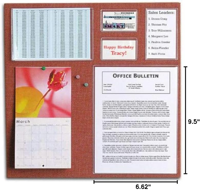 StoreSMART - Peel & Stick Pocket - 6' x 9 1/2' Open Short Side - 500-Pack - Clear Vinyl Plastic - STB109S-500
