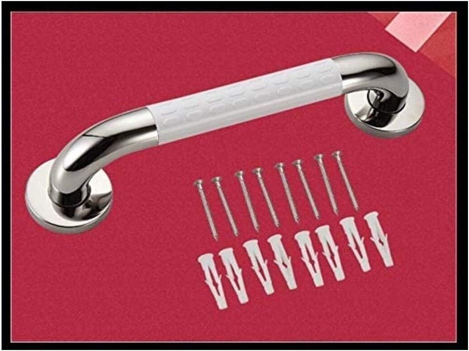 Grab Bars Handle Safety Support Hand Rails, Shower Grab Bar, 18-Inch Bathroom Grab Bar 304 Stainless Steel Polished Chrome Safety Support Handrail Elderly Disabled Anti-slip Nylon Safety Handle Towel