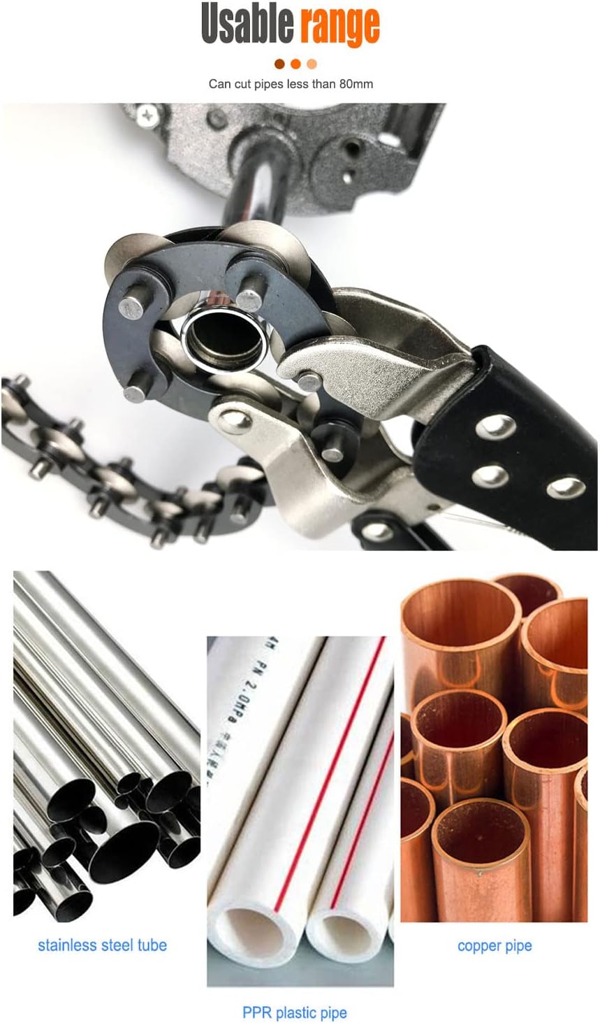 Locking Chain Pliers Clamp,Pliers Locking Grip Wrench Locking Chain Clamp,Pipe Vise 15 Chains Vise Wrench Pipe Cutter Tool Aluminium Alloy for Shape Pieces Locking Pliers Wrench