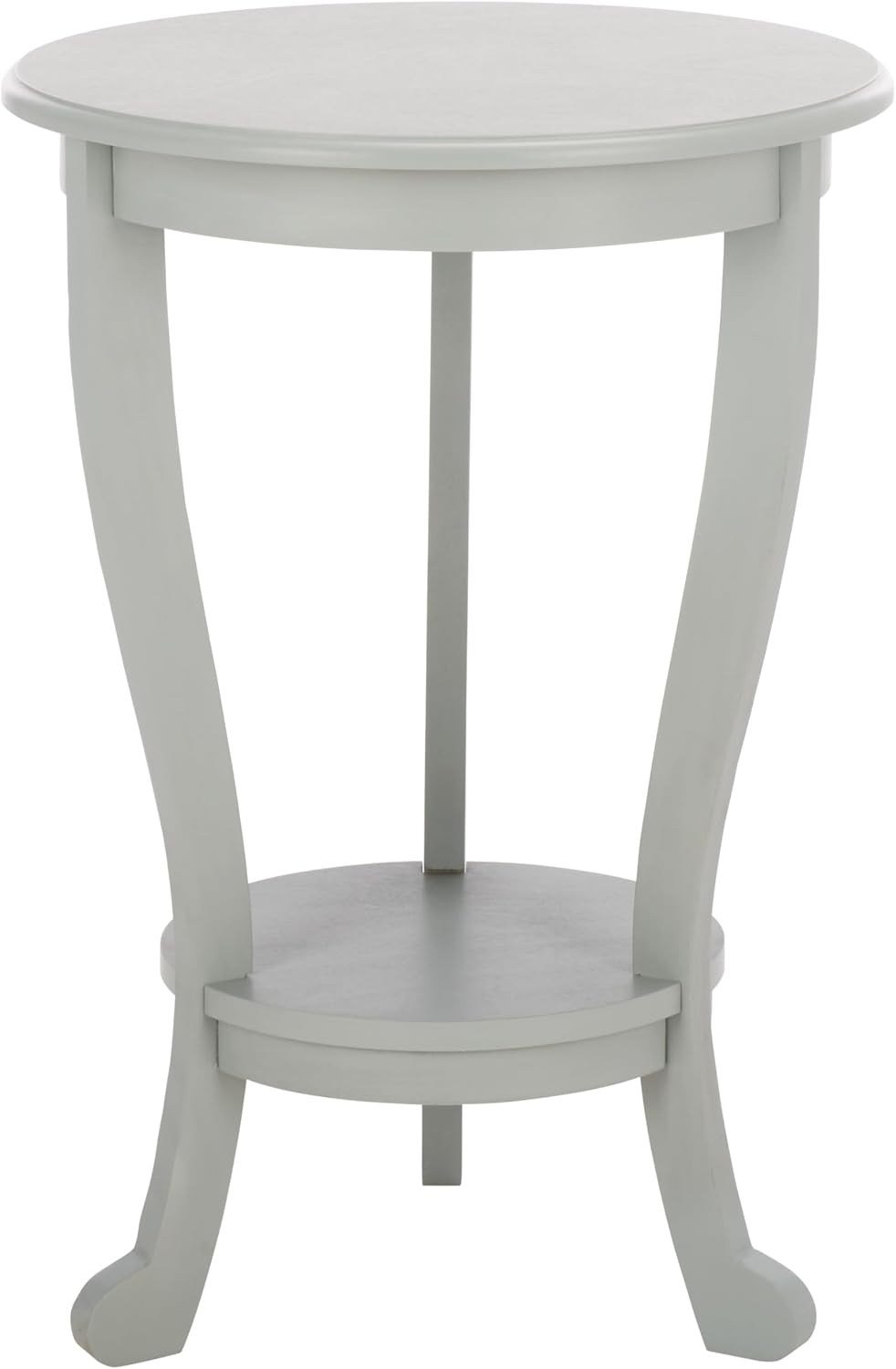 SAFAVIEH Furniture - Mary Pedestal Table - Robins Egg Blue - Solid Wood - Farmhouse Pedestal Design - Ideal for Living Room, Entryway, Home Office, 18.1' W x 18.1' D x 26' H (AMH5711L)