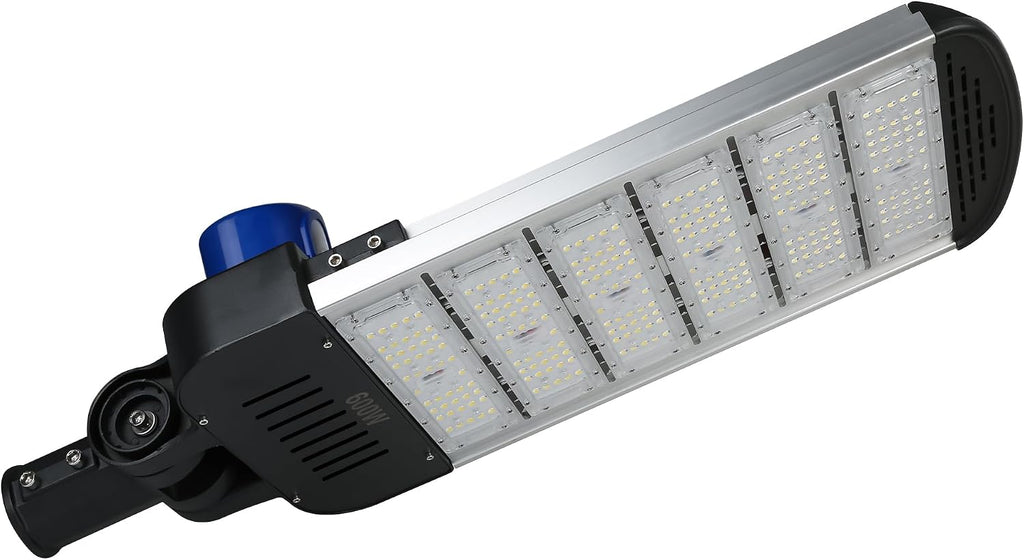 600W LED Parking Lot Lights, 60000LM 6000K with Dust to Dawn Photocell Sensor Slip Fitter, Outdoor Commercial Area Lighting Street Flood Security Light for Shop Yard Roadways