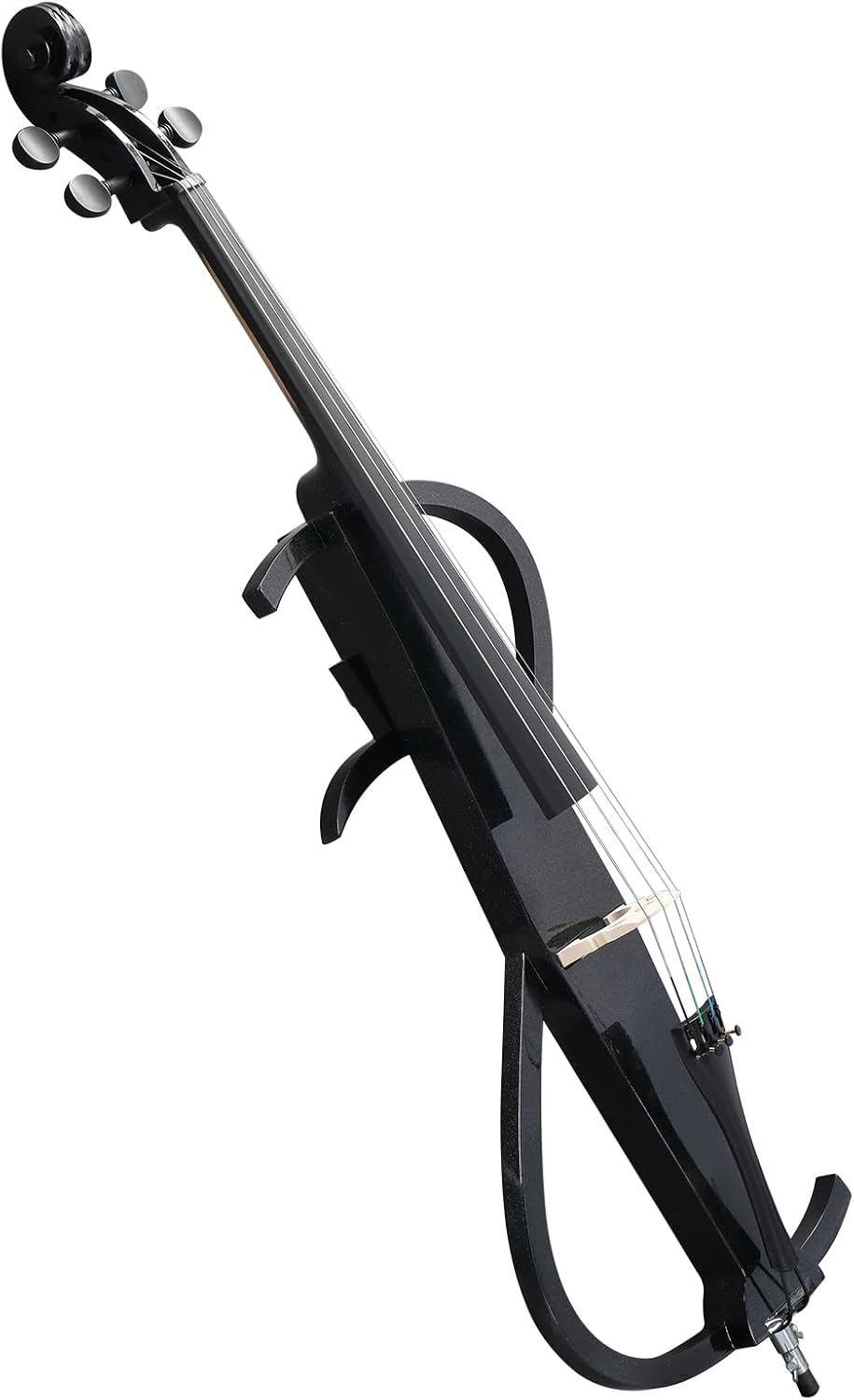 Professional Solid Wood Electric Cellos,4/4 Full Size Electric Style Cello,Student Cello Set,with Case Bow Rosin Earphone Connecting Line,Cellos Musical Instrument for Adults & Beginners (Black)